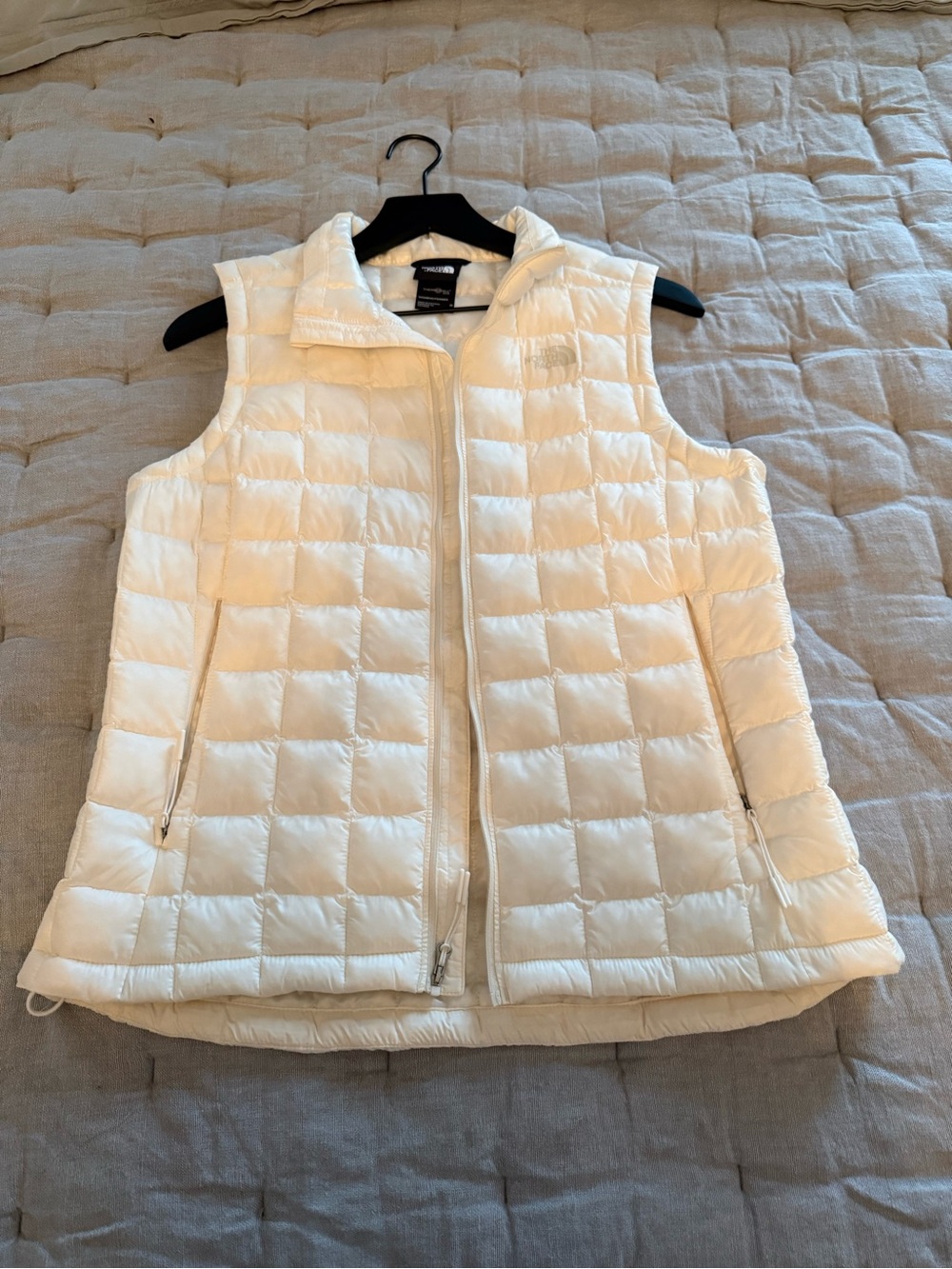 The North Face Women's Cream Quilted Puffer Vest